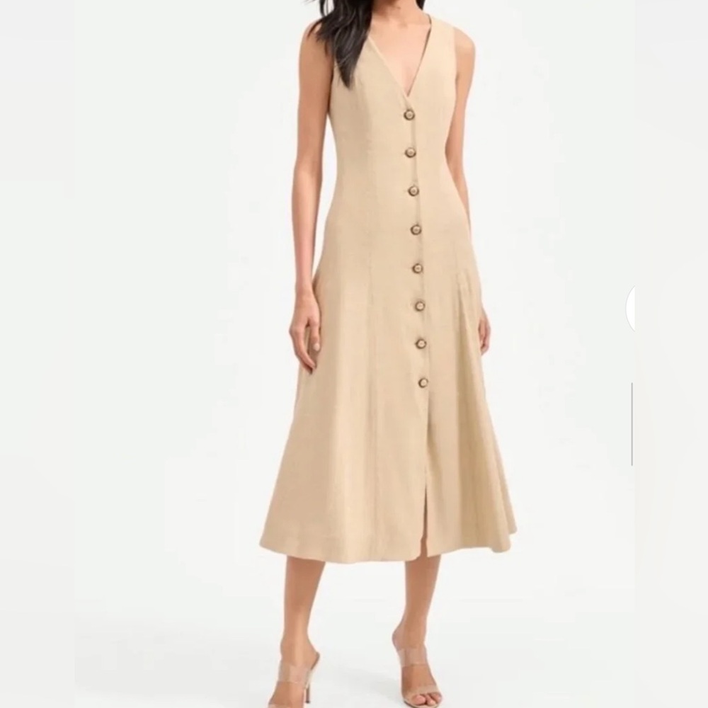 Veronica Beard Lou Pleated Midi Dress Sz 4